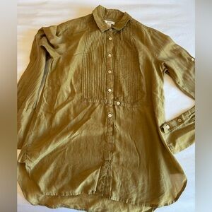 J Crew silk blend tunic blouse